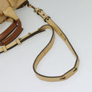 Chloe Etel Hand Bag Leather 2way Beige Gold Auth am9018-9