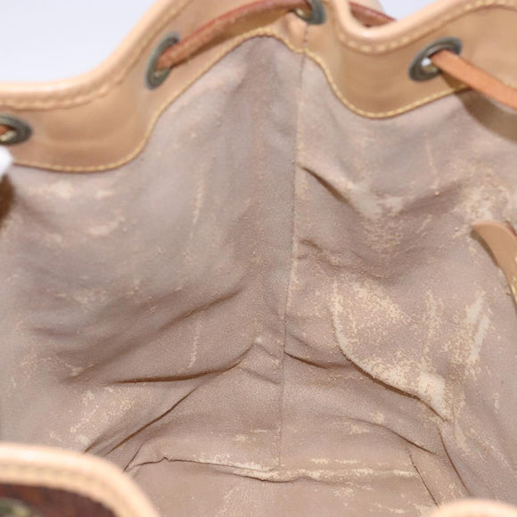 ETRO Paisley Shoulder Bag PVC Brown Gold Auth am9020