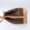 ETRO Paisley Shoulder Bag PVC Brown Gold Auth am9020-4