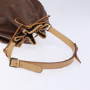 ETRO Paisley Shoulder Bag PVC Brown Gold Auth am9020-7