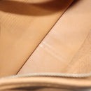 Coach Shoulder Bag Leather Beige Silver Auth am9021-13