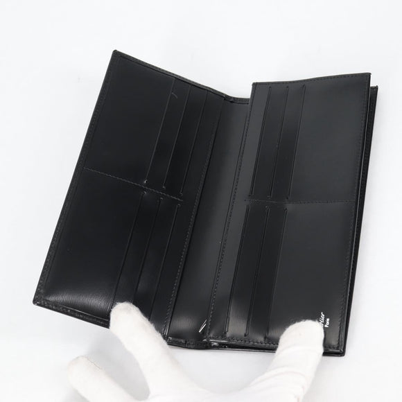 CARTIER Long Wallet Leather Black Auth am9023V