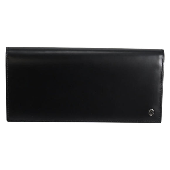 CARTIER Long Wallet Leather Black Auth am9023V