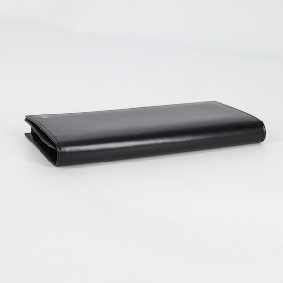 CARTIER Long Wallet Leather Black Auth am9023V