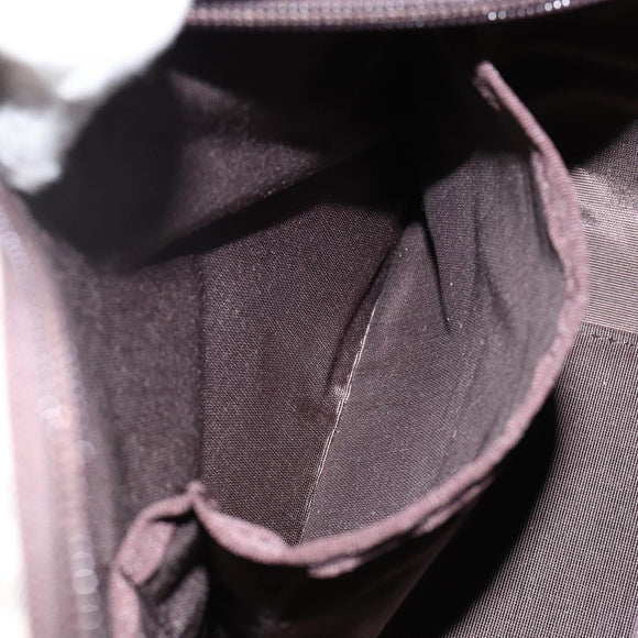 BURBERRY Nova Check Hand Bag Canvas Beige Silver Auth am9025V