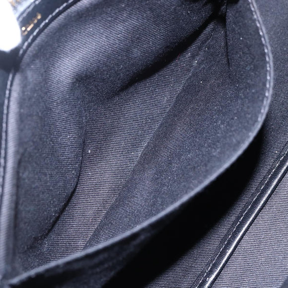 Chloe Alice Hand Bag Leather 2way Beige Black gold Auth am9028