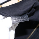 Chloe Alice Hand Bag Leather 2way Beige Black gold Auth am9028-22