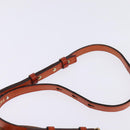 Chloe Etel Hand Bag Leather 2way Orange Gold Auth am9029-10