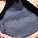 Chloe Etel Hand Bag Leather 2way Orange Gold Auth am9029-18