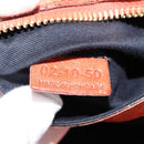 Chloe Etel Hand Bag Leather 2way Orange Gold Auth am9029-22