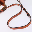 Chloe Etel Hand Bag Leather 2way Orange Gold Auth am9029-9