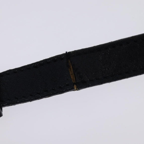 SAINT LAURENT Cavas Chic Hand Bag Leather 2way Black Gold Auth am9031