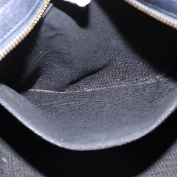 SAINT LAURENT Cavas Chic Hand Bag Leather 2way Black Gold Auth am9031