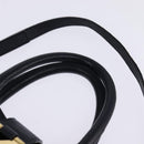 SAINT LAURENT Cavas Chic Hand Bag Leather 2way Black Gold Auth am9031-14