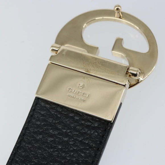 GUCCI Belt Leather Outlet Turquoise Blue Auth am9038