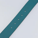 GUCCI Belt Leather Outlet Turquoise Blue Auth am9038-8