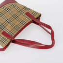 BURBERRY Nova Check Shoulder Bag Canvas 2Set Navy Beige Auth am9041-13