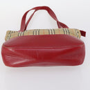 BURBERRY Nova Check Shoulder Bag Canvas 2Set Navy Beige Auth am9041-15