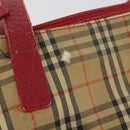 BURBERRY Nova Check Shoulder Bag Canvas 2Set Navy Beige Auth am9041-17