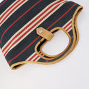 BURBERRY Nova Check Shoulder Bag Canvas 2Set Navy Beige Auth am9041-5