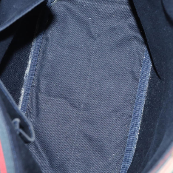 BURBERRY Nova Check Shoulder Bag Canvas 2Set Navy Beige Auth am9041