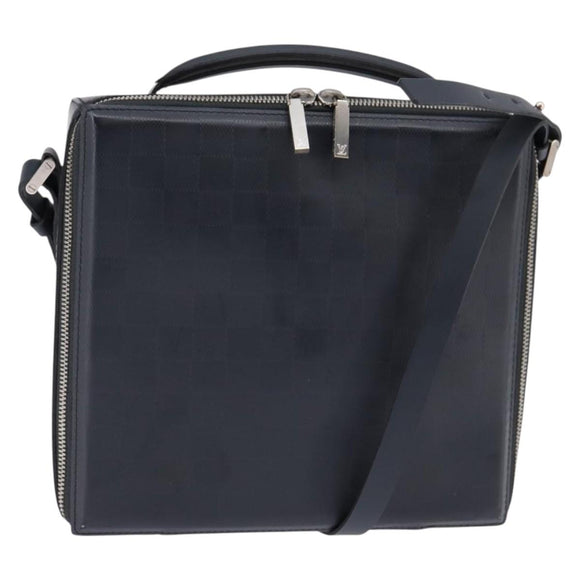 LOUIS VUITTON Damie Grasset Blues CD Case Shoulder Bag Black M92157 Auth am9043