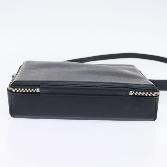 LOUIS VUITTON Damie Grasset Blues CD Case Shoulder Bag Black M92157 Auth am9043