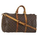 LOUIS VUITTON Monogram Keepall Bandouliere 50 Hand Bag M41416 LV Auth am9045-1