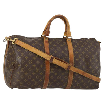 LOUIS VUITTON Monogram Keepall Bandouliere 50 Hand Bag M41416 LV Auth am9045