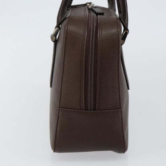 BURBERRY Handtasche Leder Braun Silber Original am9046