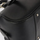 BURBERRY Hand Bag Leather Black Silver Auth am9047-10