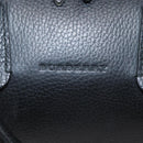 BURBERRY Hand Bag Leather Black Silver Auth am9047-15