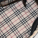 BURBERRY Hand Bag Leather Black Silver Auth am9047-17