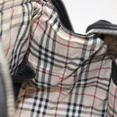 BURBERRY Hand Bag Leather Black Silver Auth am9047-19