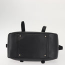 BURBERRY Hand Bag Leather Black Silver Auth am9047-9