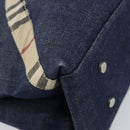 BURBERRY Hand Bag Denim Blue Auth am9048-11