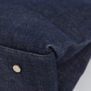 BURBERRY Hand Bag Denim Blue Auth am9048-12