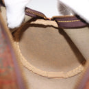 ETRO Paisley Hand Bag PVC Leather Brown Gold Auth am9049-19