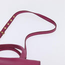 Miu Miu Matelasse Hand Bag Leather 2way Pink Gold Auth am9052-10