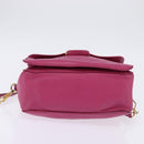 Miu Miu Matelasse Hand Bag Leather 2way Pink Gold Auth am9052-11