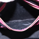 Miu Miu Matelasse Hand Bag Leather 2way Pink Gold Auth am9052-22