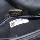 BALLY Chain Shoulder Bag Leather Black Gold Auth am9054-12