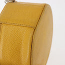 CHANEL COCO Mark Jewelry Box Caviar Skin Yellow Gold CC Auth am9057-15