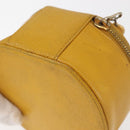 CHANEL COCO Mark Jewelry Box Caviar Skin Yellow Gold CC Auth am9057-16