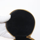 CHANEL COCO Mark Jewelry Box Caviar Skin Yellow Gold CC Auth am9057-9