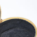 CHANEL COCO Mark Jewelry Box Caviar Skin Yellow Gold CC Auth am9057-17