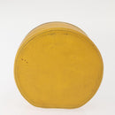 CHANEL COCO Mark Jewelry Box Caviar Skin Yellow Gold CC Auth am9057-6