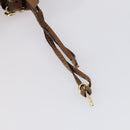 Chloe Paddington Shoulder Bag Leather Brown Gold Auth am9059-14