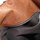 Chloe Paddington Shoulder Bag Leather Brown Gold Auth am9059-16