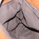 Chloe Paddington Shoulder Bag Leather Brown Gold Auth am9059-19